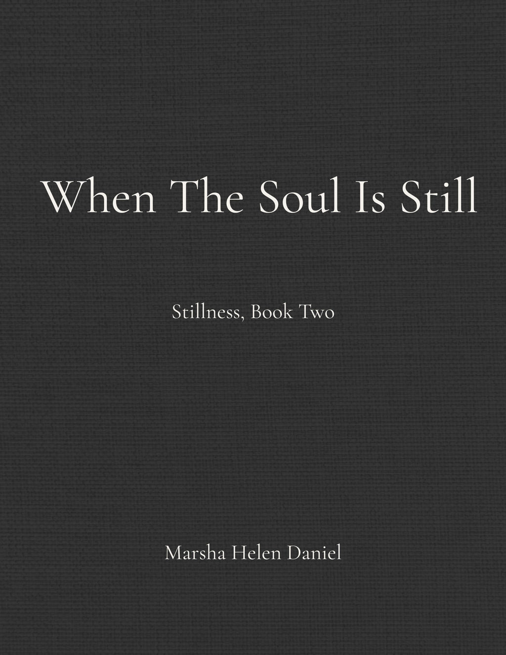 When The Soul Is Still—stillness series—Book Two